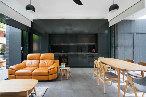 granny-flat-sydney-architectural-design-quality-custom-black-polyurethane-matteblack-splash-window-recessed-sliding-doors-open-space-living